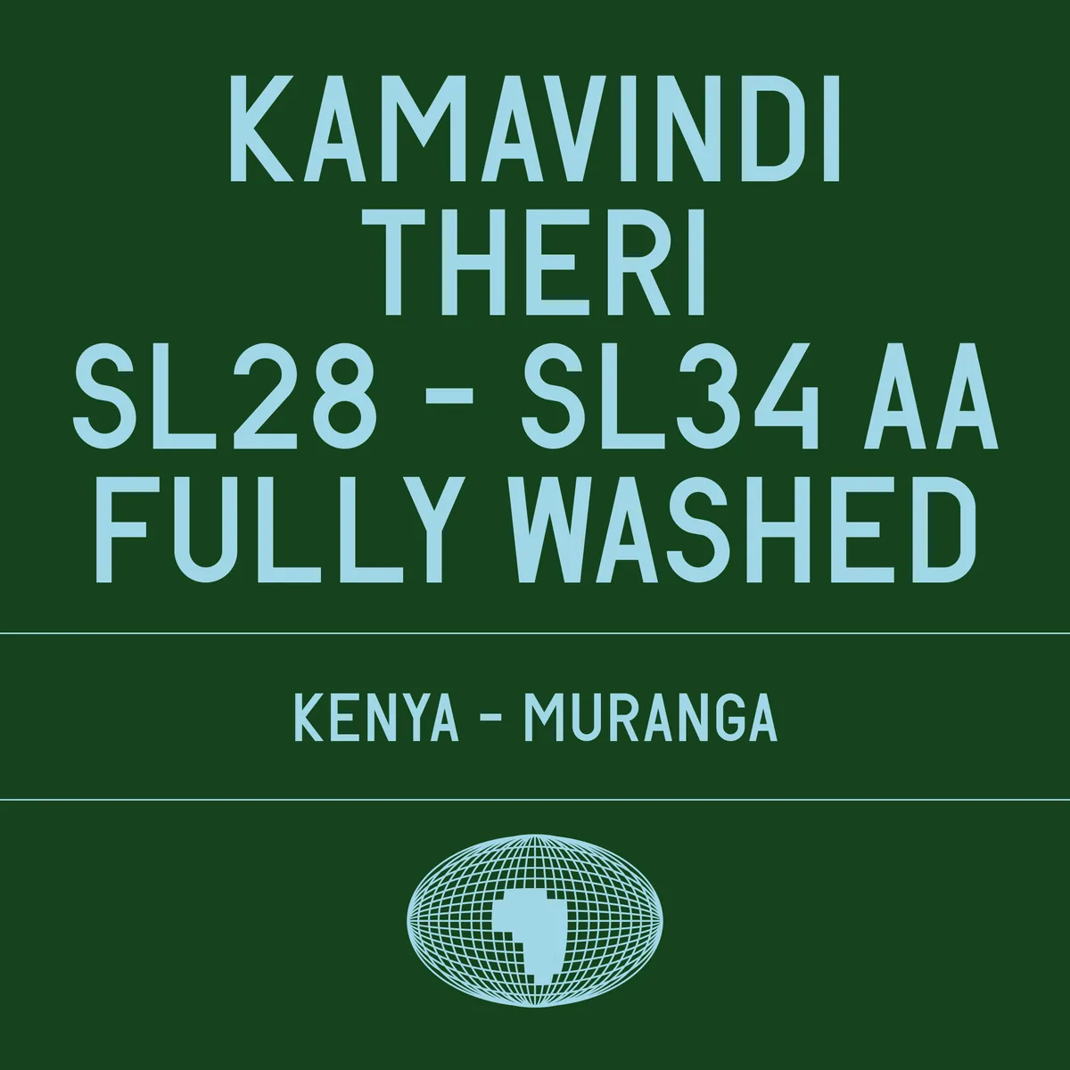 kamavindi - theri
sl28 - sl34 aa fully washed, kenya coffee from datura