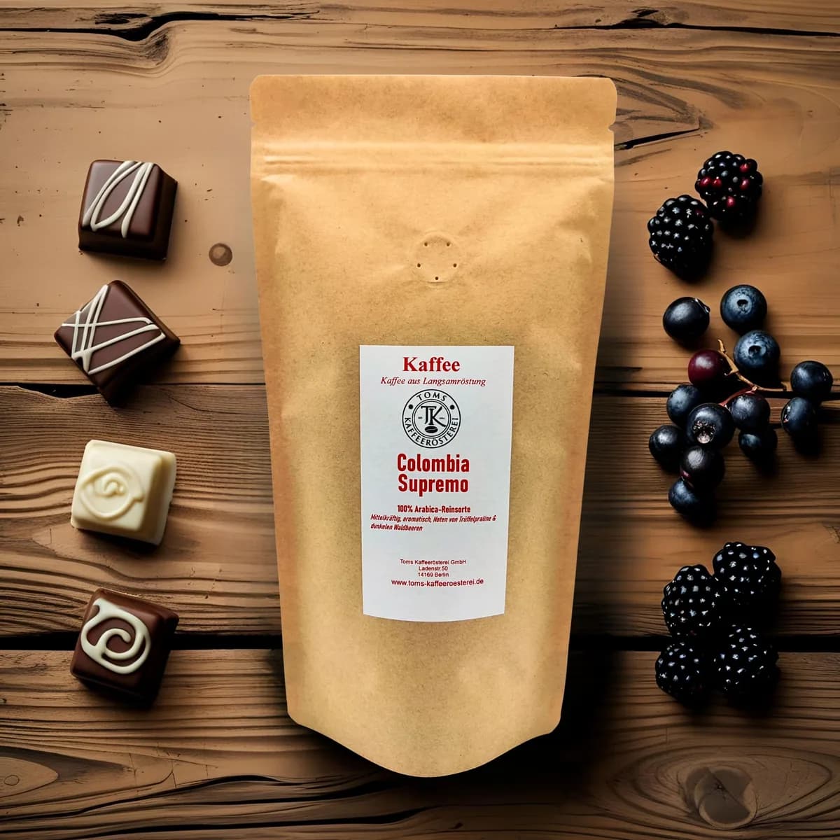 colombia supremo, colombia coffee from toms coffee roasters ridder schwarz gbr