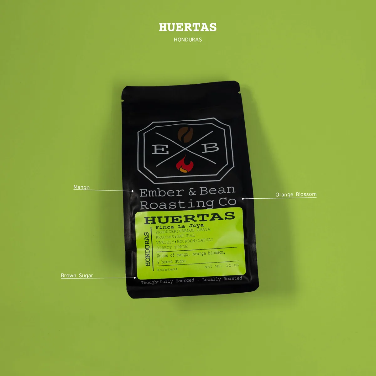 la huertas - finca la joya, honduras coffee from ember and bean roasting co