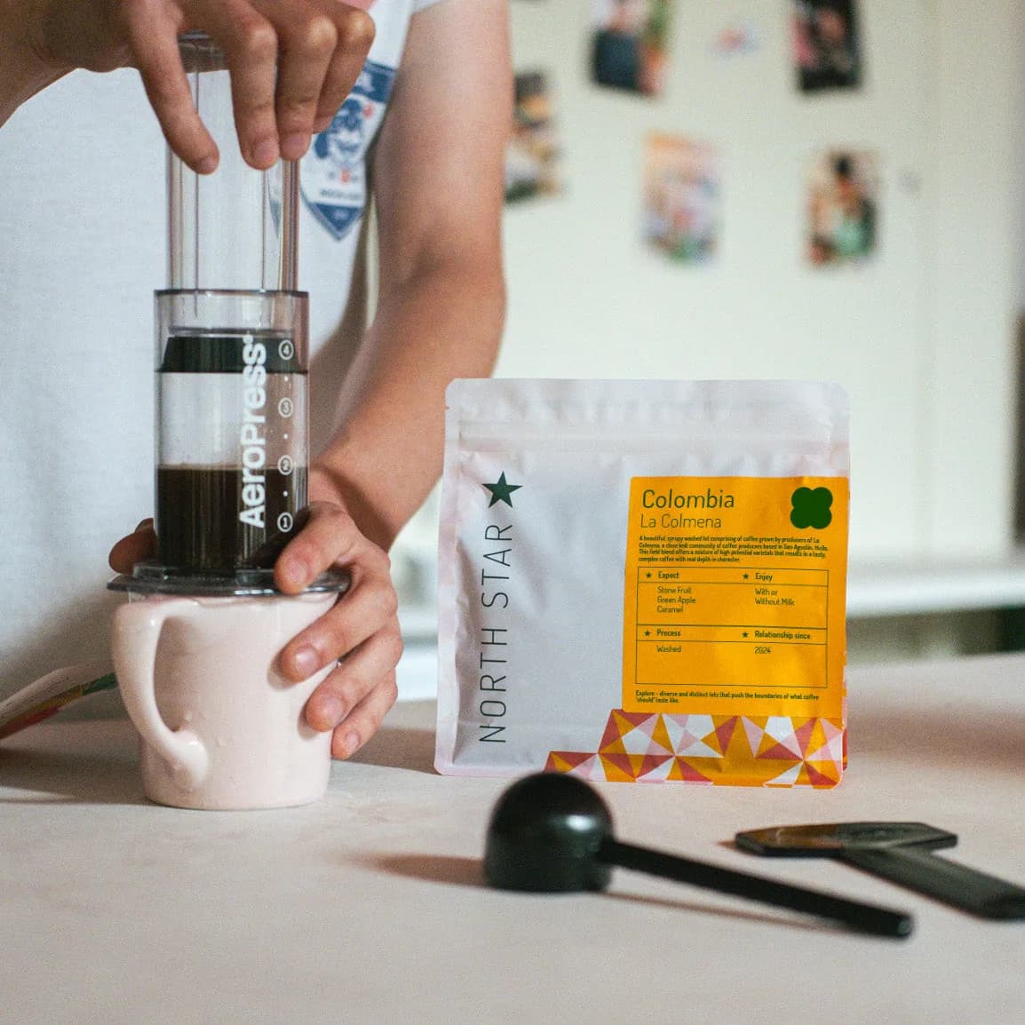 colombia la colmena, colombia coffee from north star coffee roasters