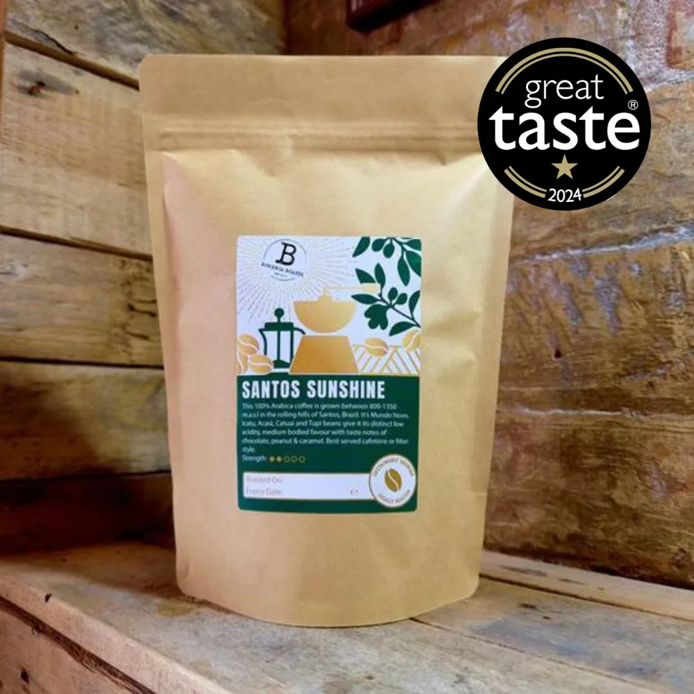 santos sunshine, brazil coffee from bohemia roasts