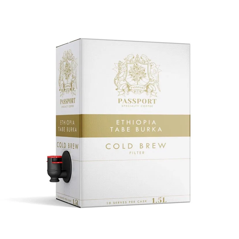 cold brew - single origin filter 2l (ready to drink) (pick up only), ethiopia + colombia coffee from passport specialty coffee