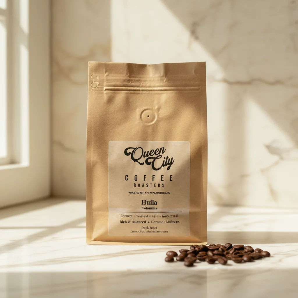 colombia huila — trial 8oz, colombia coffee from queen city coffee roasters