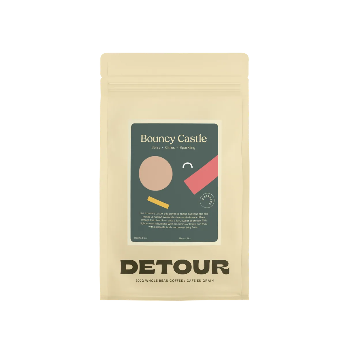 bouncy castle espresso, ethiopia coffee from detour coffee roasters