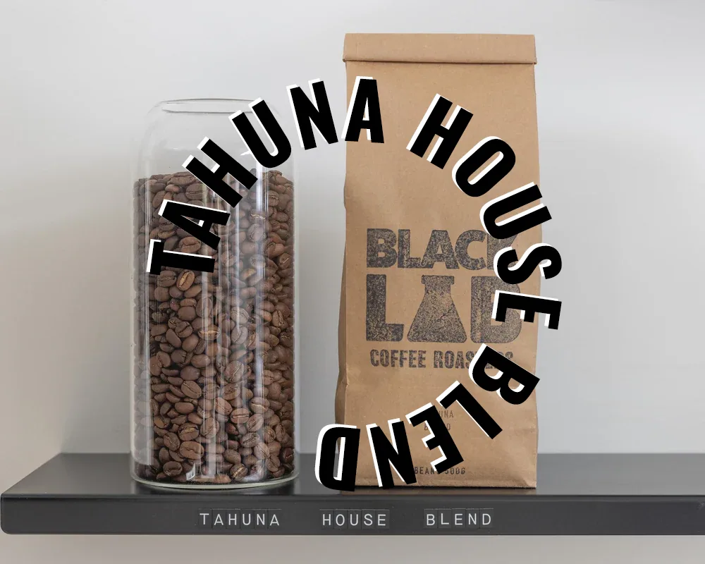 tāhuna house blend, colombia + brazil + honduras + el salvador coffee from black lab coffee roasters queenstown