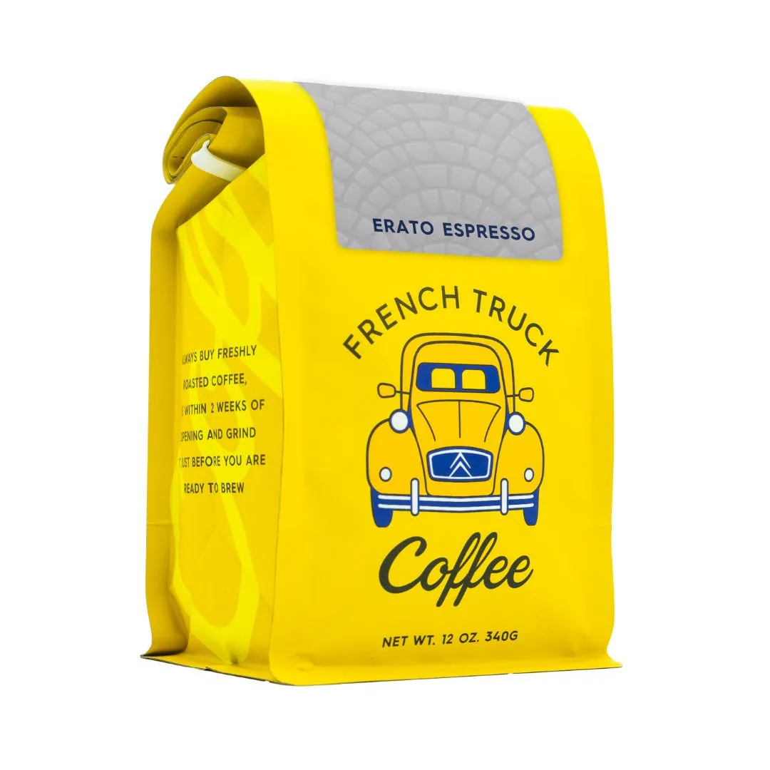 erato espresso, ethiopia + colombia coffee from french truck coffee