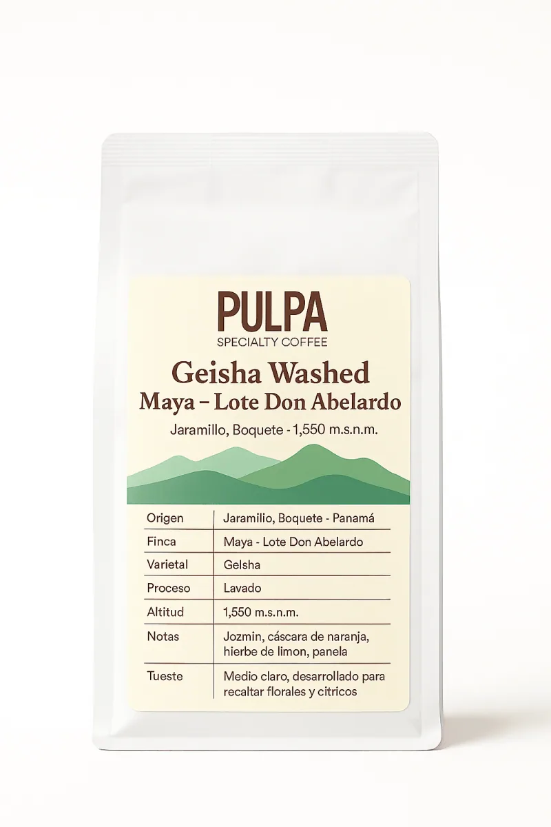 geisha lavado – finca maya, lote don abelardo, panama coffee from pulpa