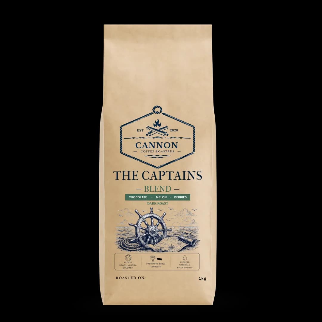 the captain's blend - wholesale, uganda + colombia + brazil + nicaragua coffee from cannon coffee roasters