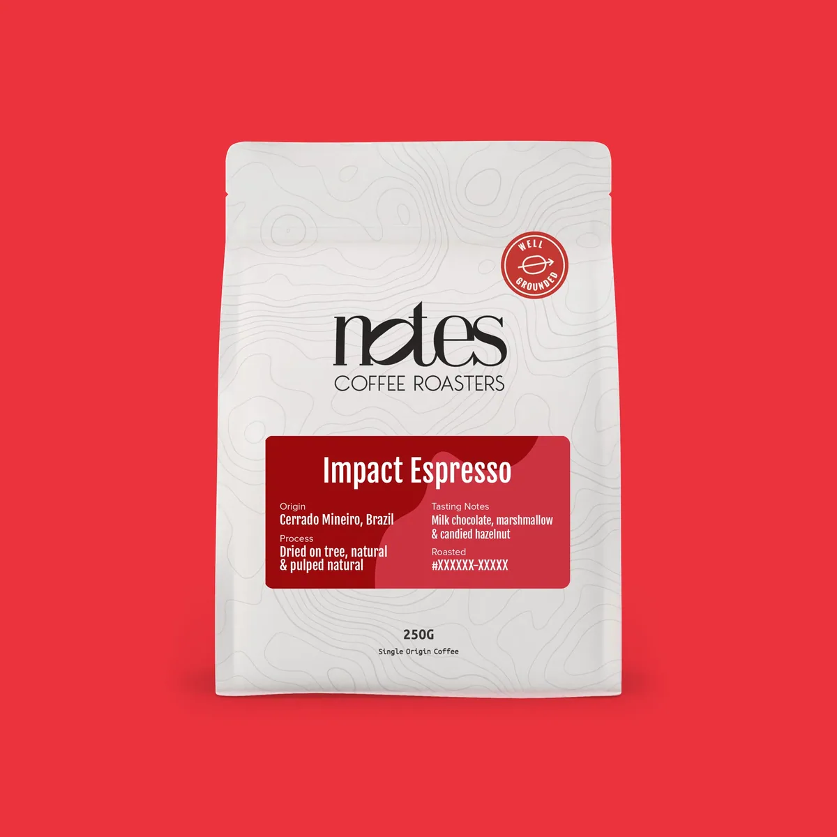 impact espresso | well grounded, brazil coffee from notes coffee roasters