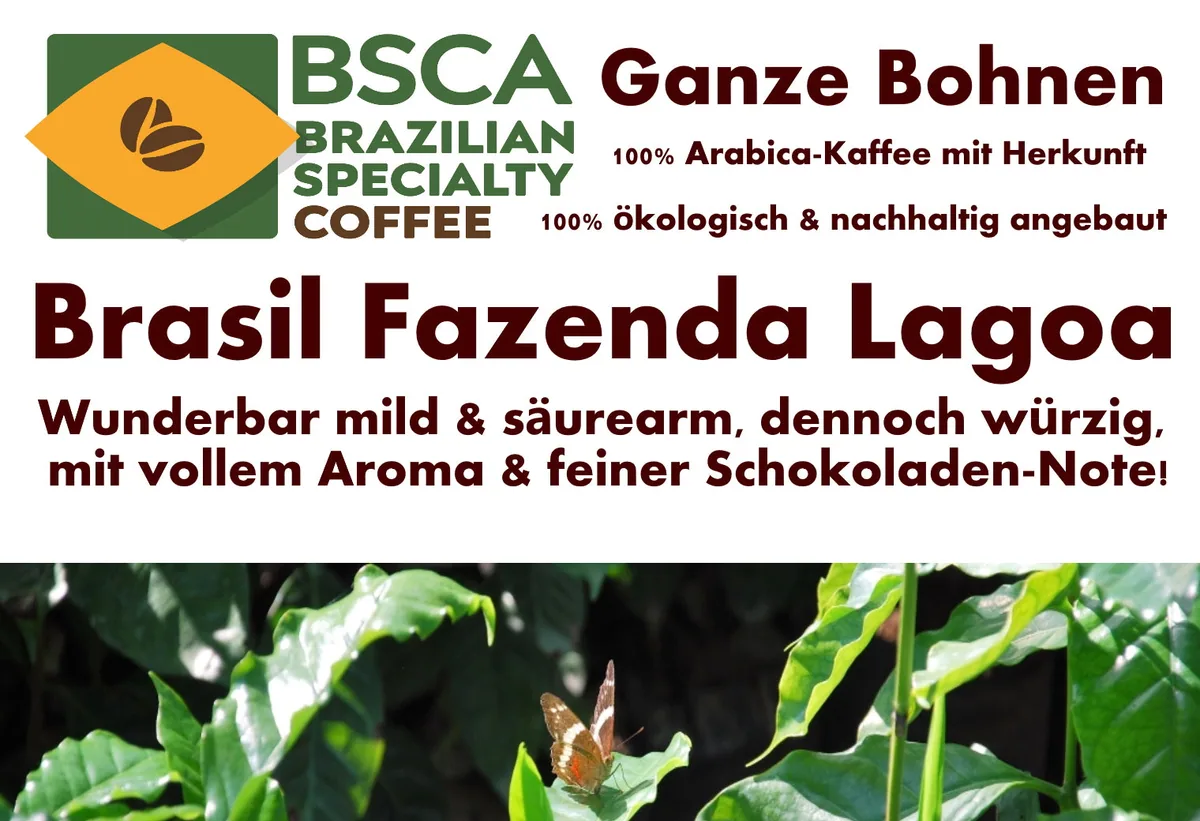 brasil fazenda lagoa, brazil coffee from koffietied röstkaffee