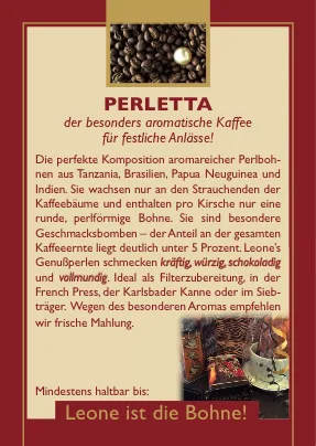 perletta, tanzania coffee from leone caffè