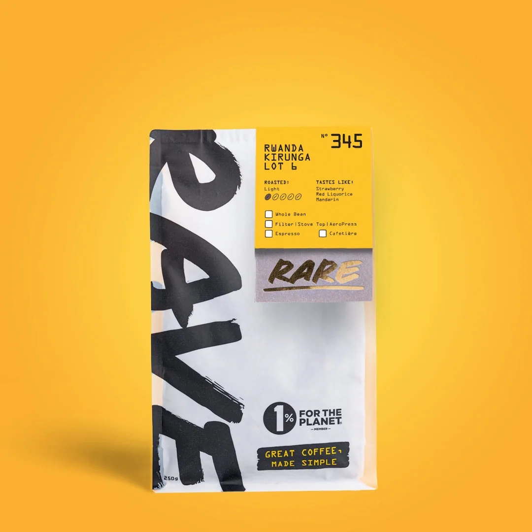 rwanda kirunga lot 6 nº 345, rwanda coffee from rave coffee love lane