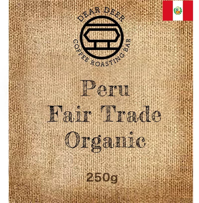 peru fair trade organic, peru coffee from dear deer coffee roasting bar pakuranga