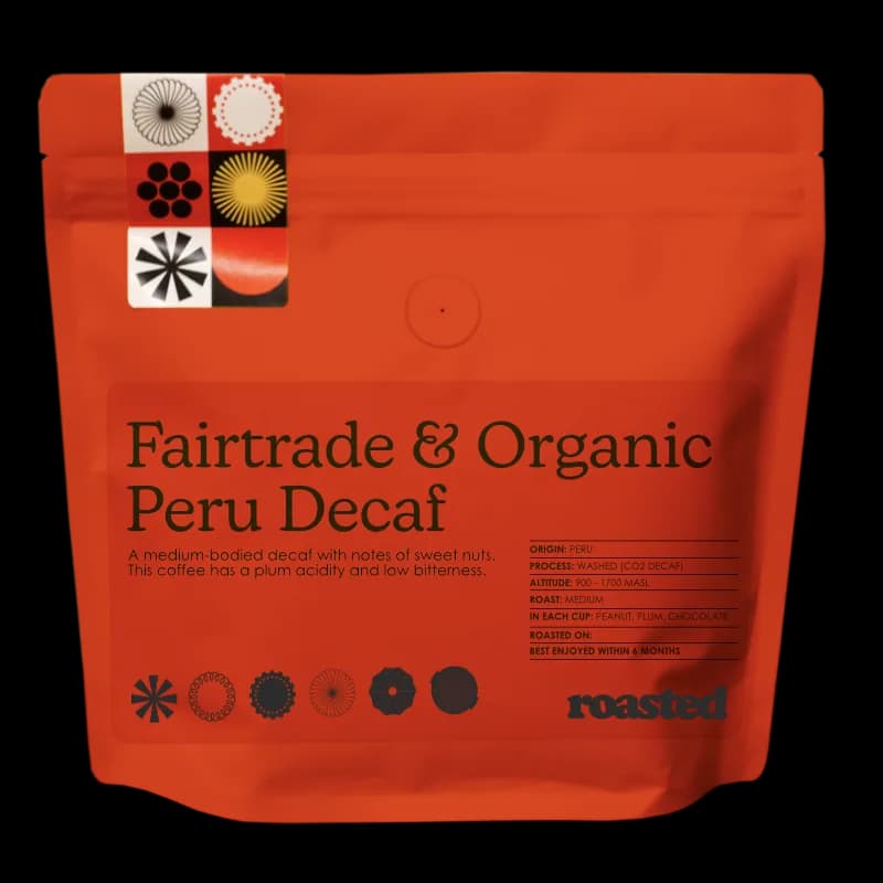 fairtrade organic peru decaf, peru coffee from roasted coffee limited