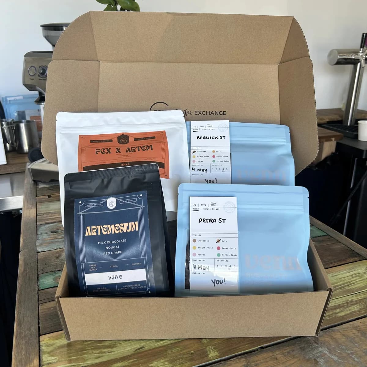 side-by-side: venn x artem, ethiopia coffee from perth coffee exchange