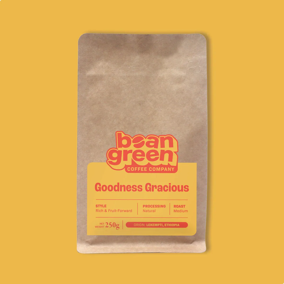 goodness gracious, ethiopia coffee from the bean green coffee roastery.