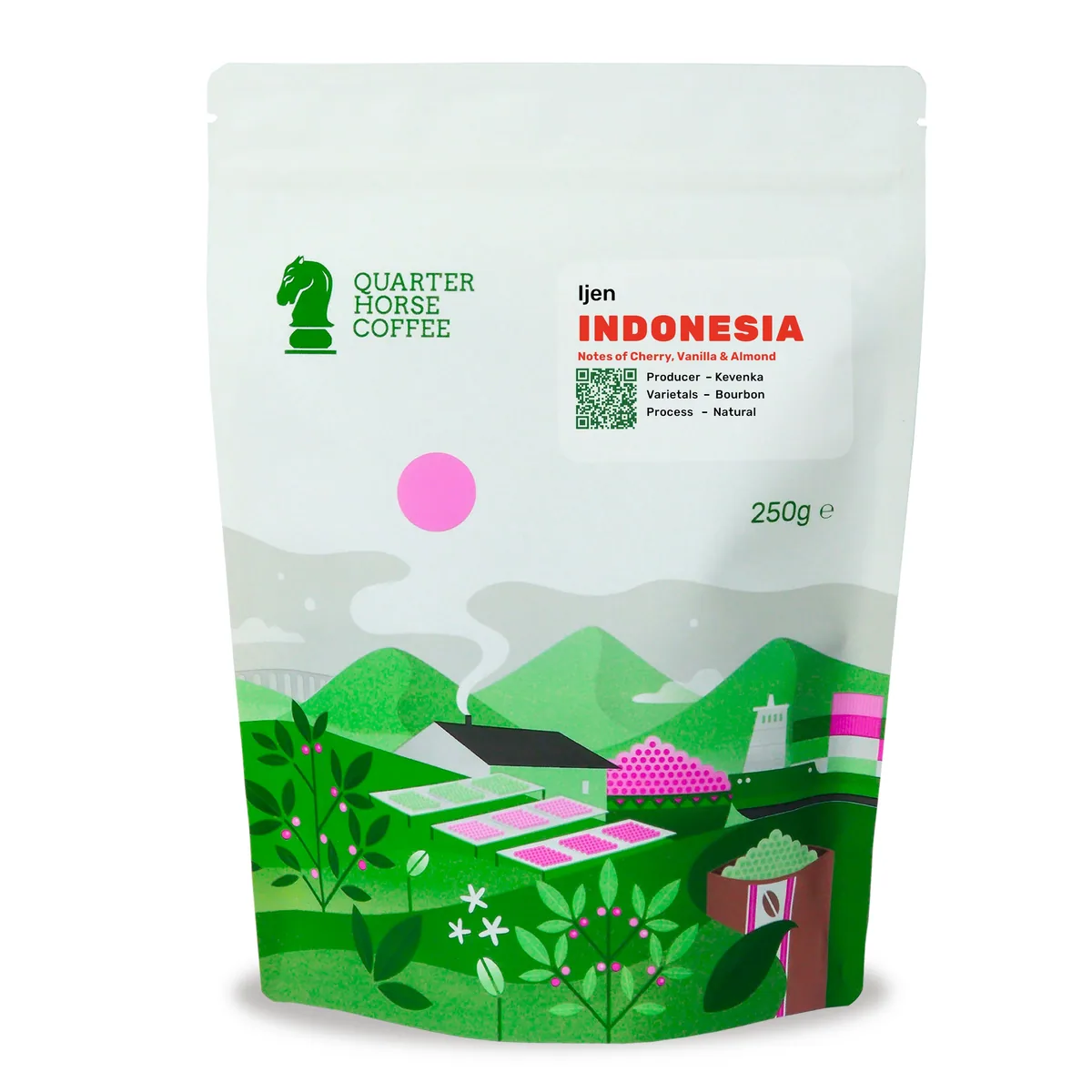 ijen, indonesia coffee from quarter horse coffee roasters