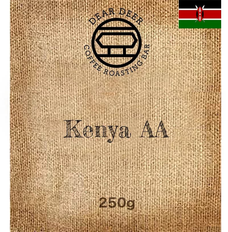 kenya aa washed, kenya coffee from dear deer coffee roasting bar ellerslie