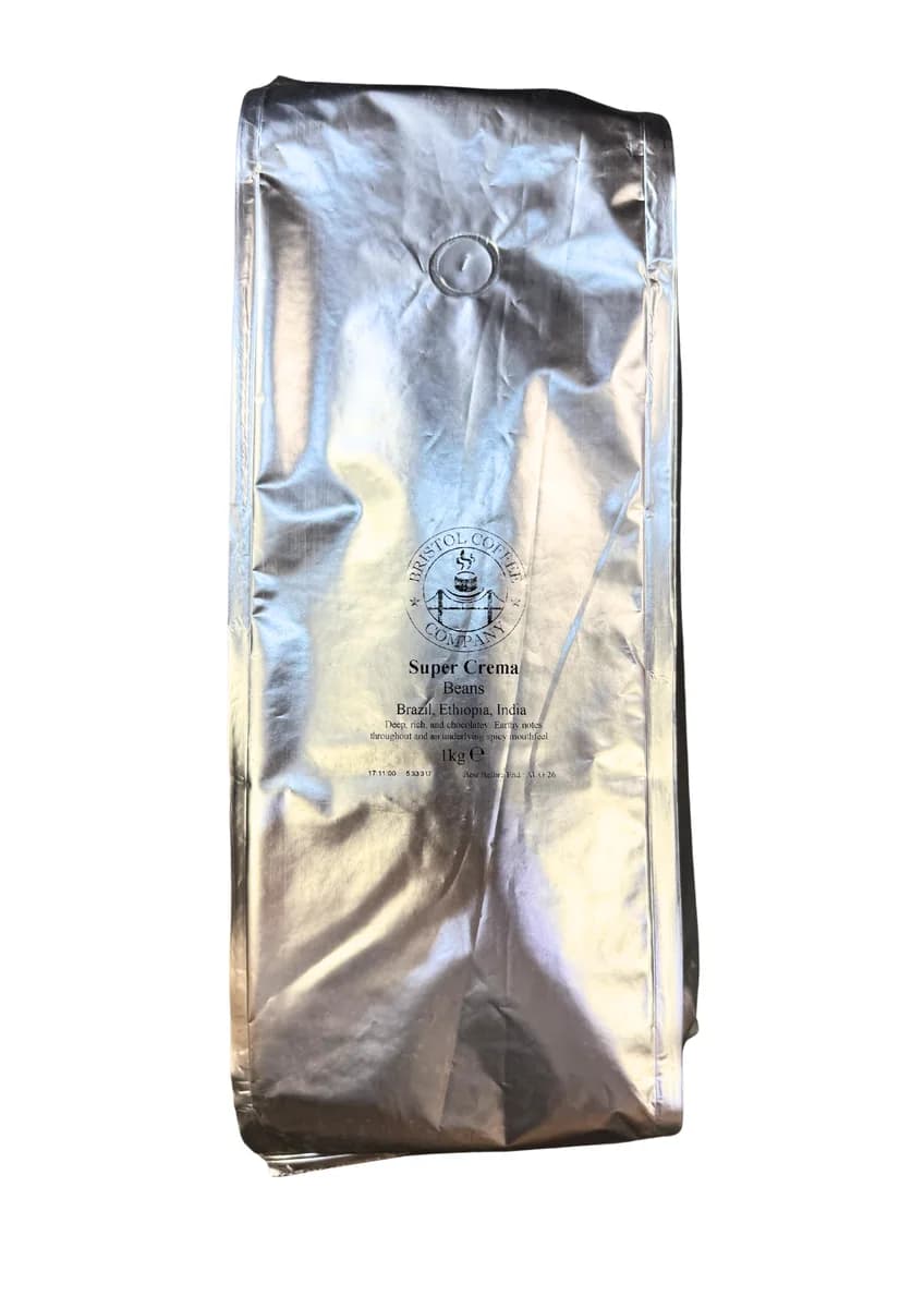 super crema, ethiopia + brazil + india coffee from bristol coffee company ltd