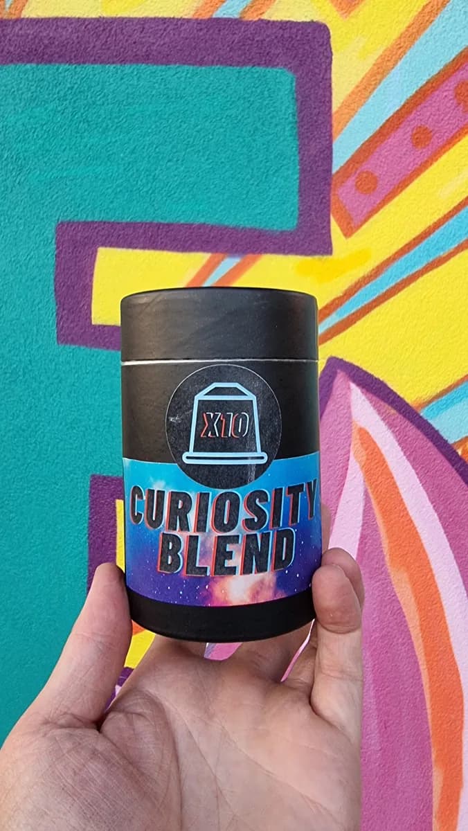 coffee capsules - curiosity blend, brazil + el salvador coffee from rocketeer coffee roasters