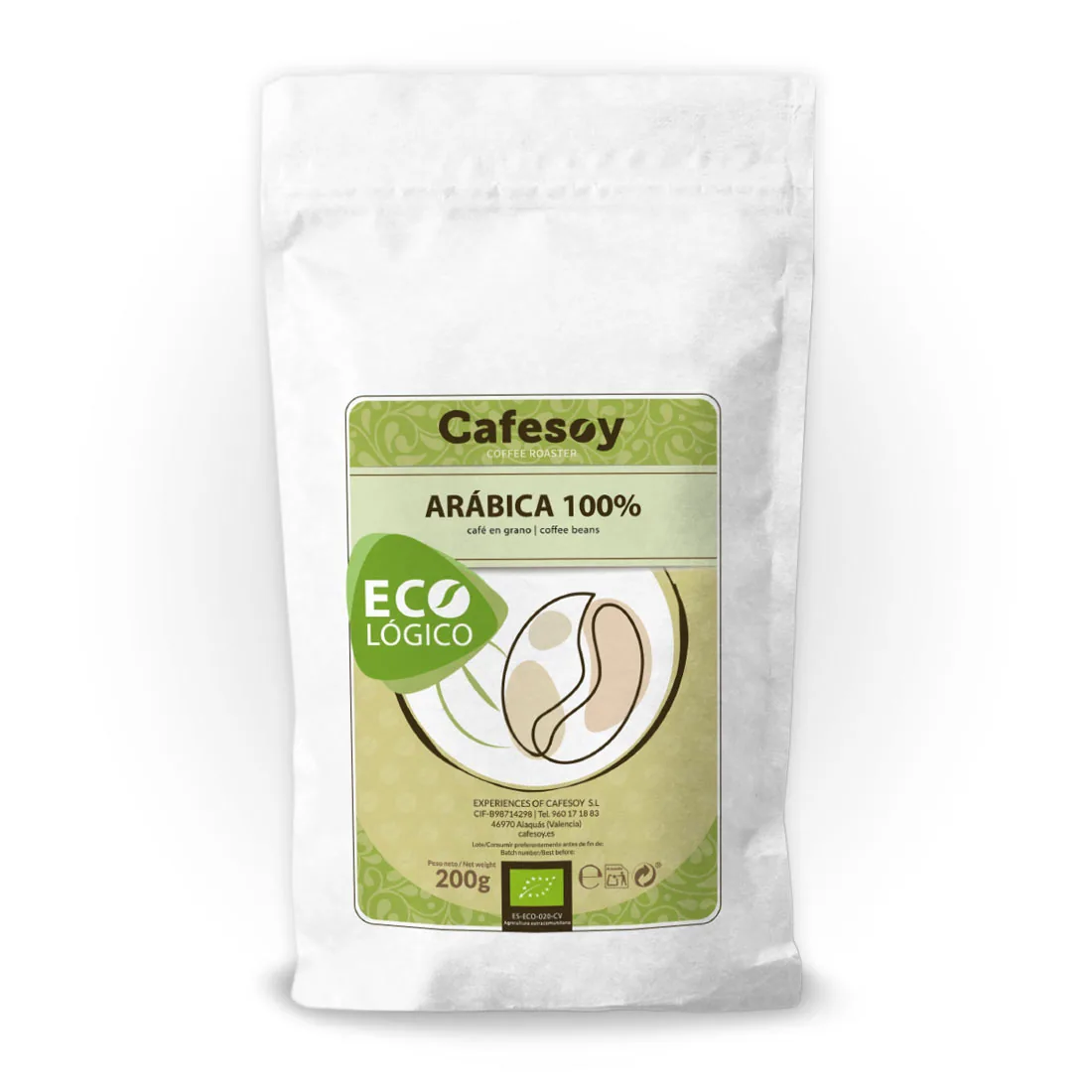 cafe ecologico 200 gr, honduras + el salvador coffee from cafés cafesoy | café especialidad | tienda café online