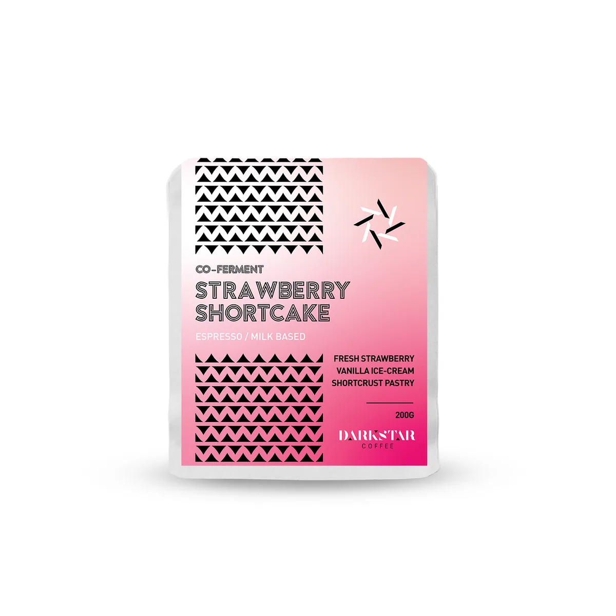 strawberry shortcake - cofermented, colombia + el salvador coffee from darkstar coffee roasters