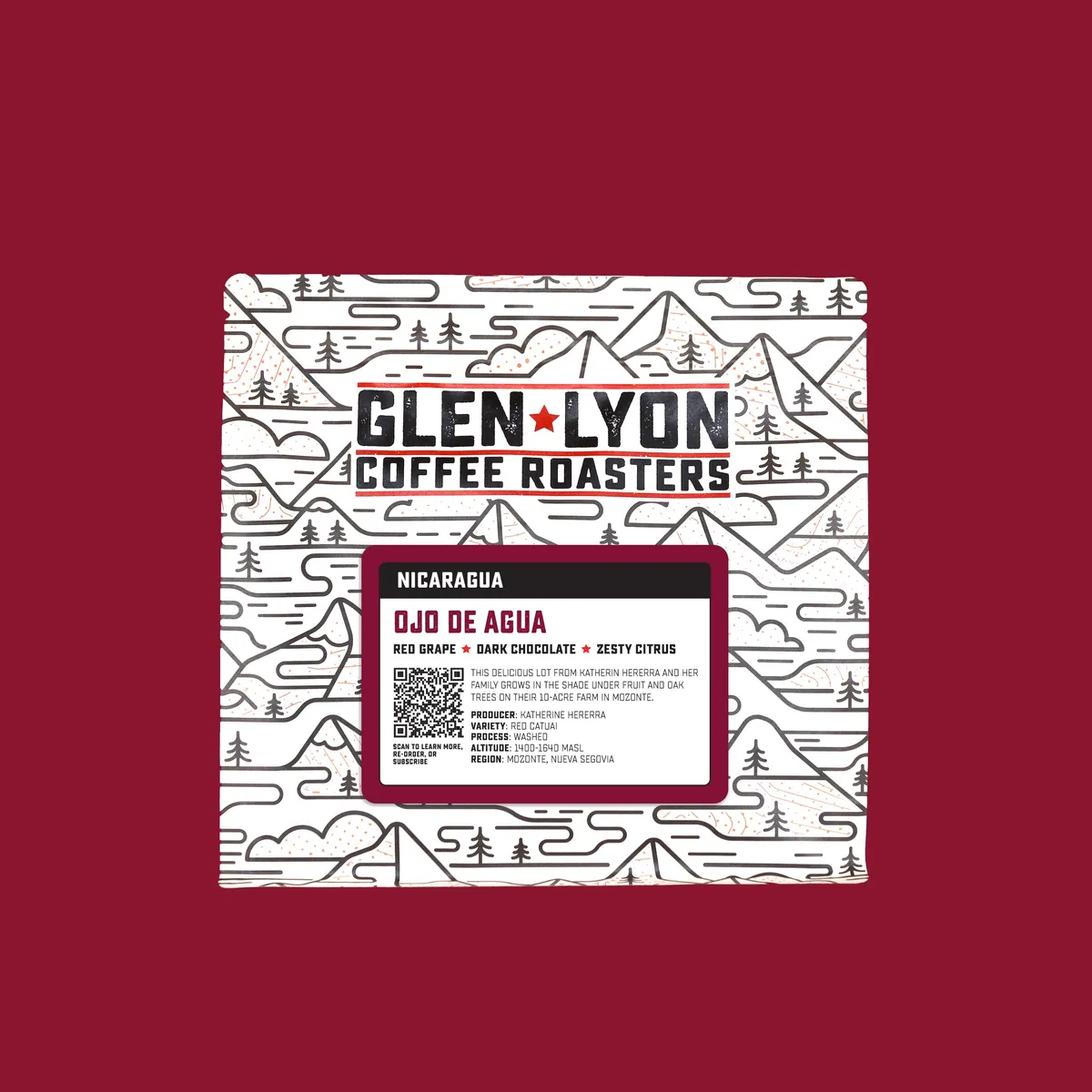 nicaragua ojo de agua, nicaragua coffee from glen lyon coffee roasters