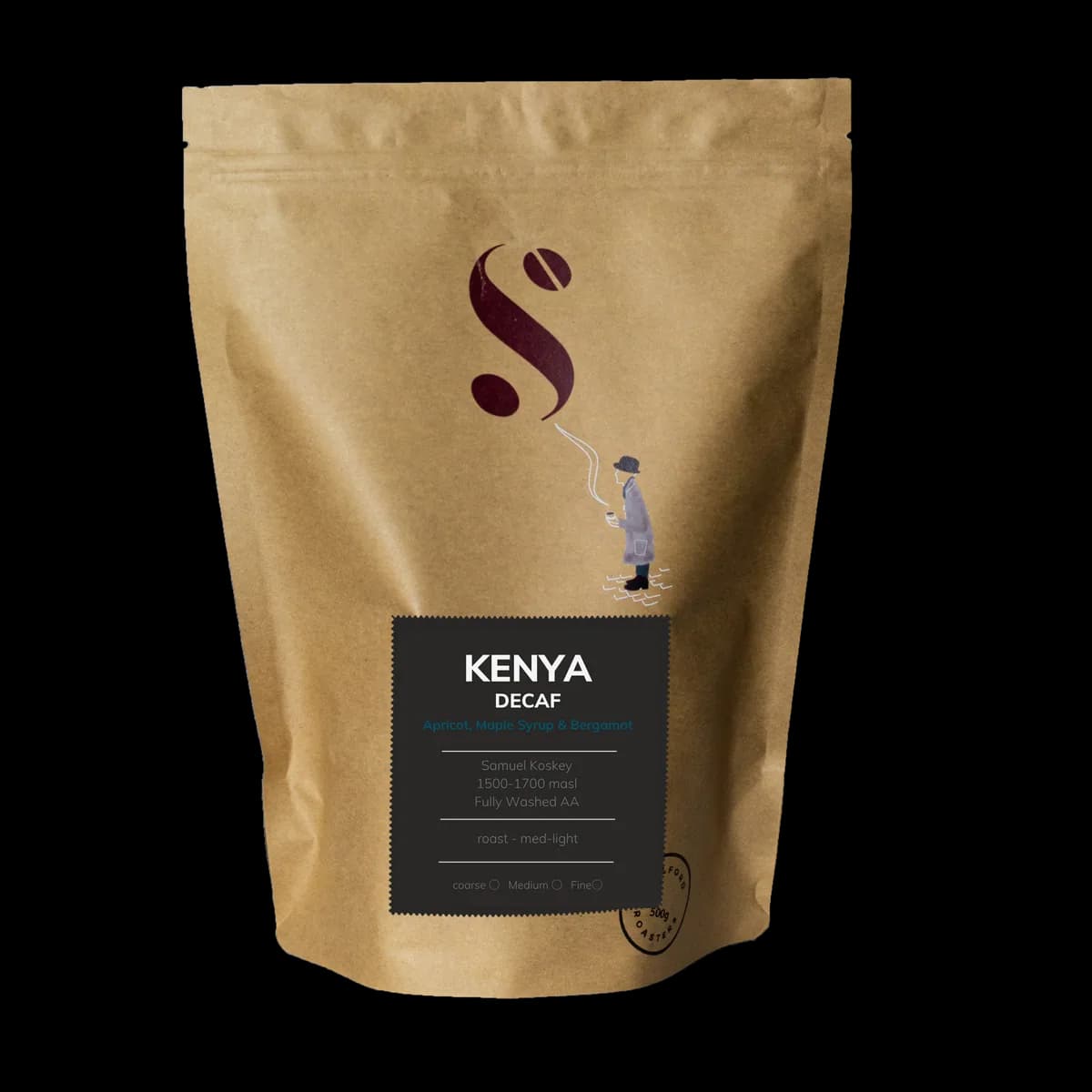 kenya decaf (kericho county) sugar cane process, kenya coffee from salford roasters