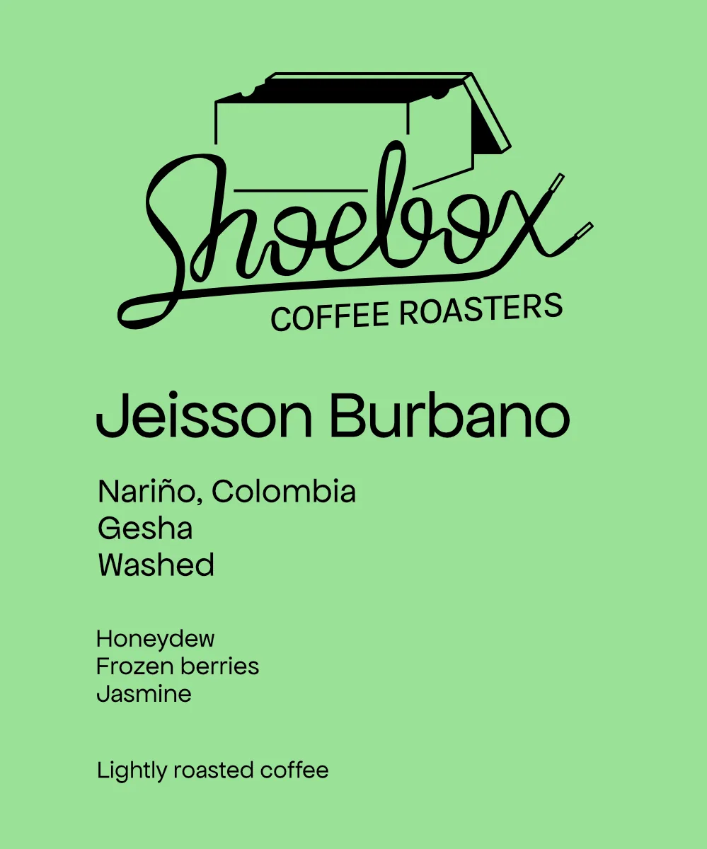 colombia jeisson burbano gesha washed, colombia coffee from shoebox coffee