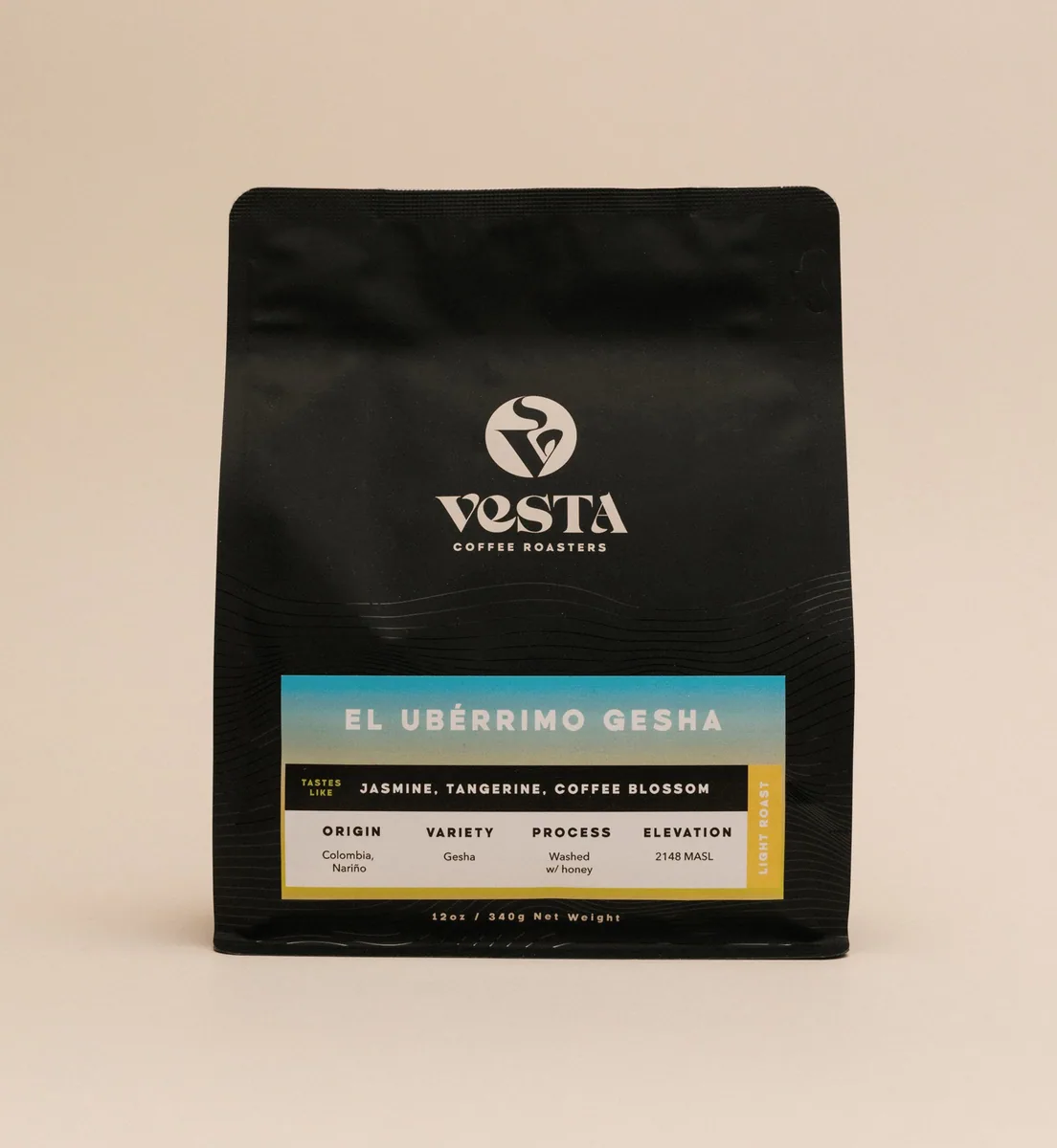 el ubérrimo gesha - colombia, colombia coffee from vesta coffee roasters