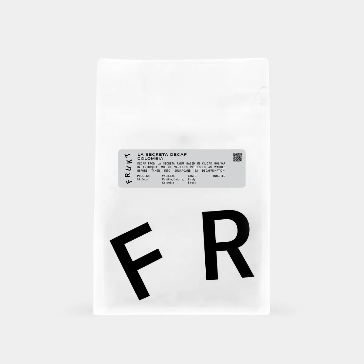 la secreta decaf, colombia coffee from frukt coffee roasters