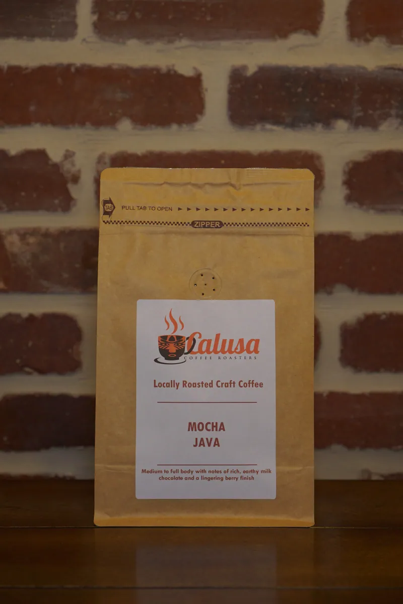 mocha java, indonesia coffee from calusa coffee roasters