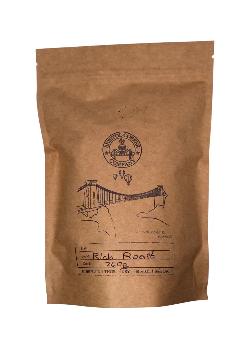 rich roast, ethiopia + colombia + brazil + indonesia + sumatra coffee from bristol coffee company ltd
