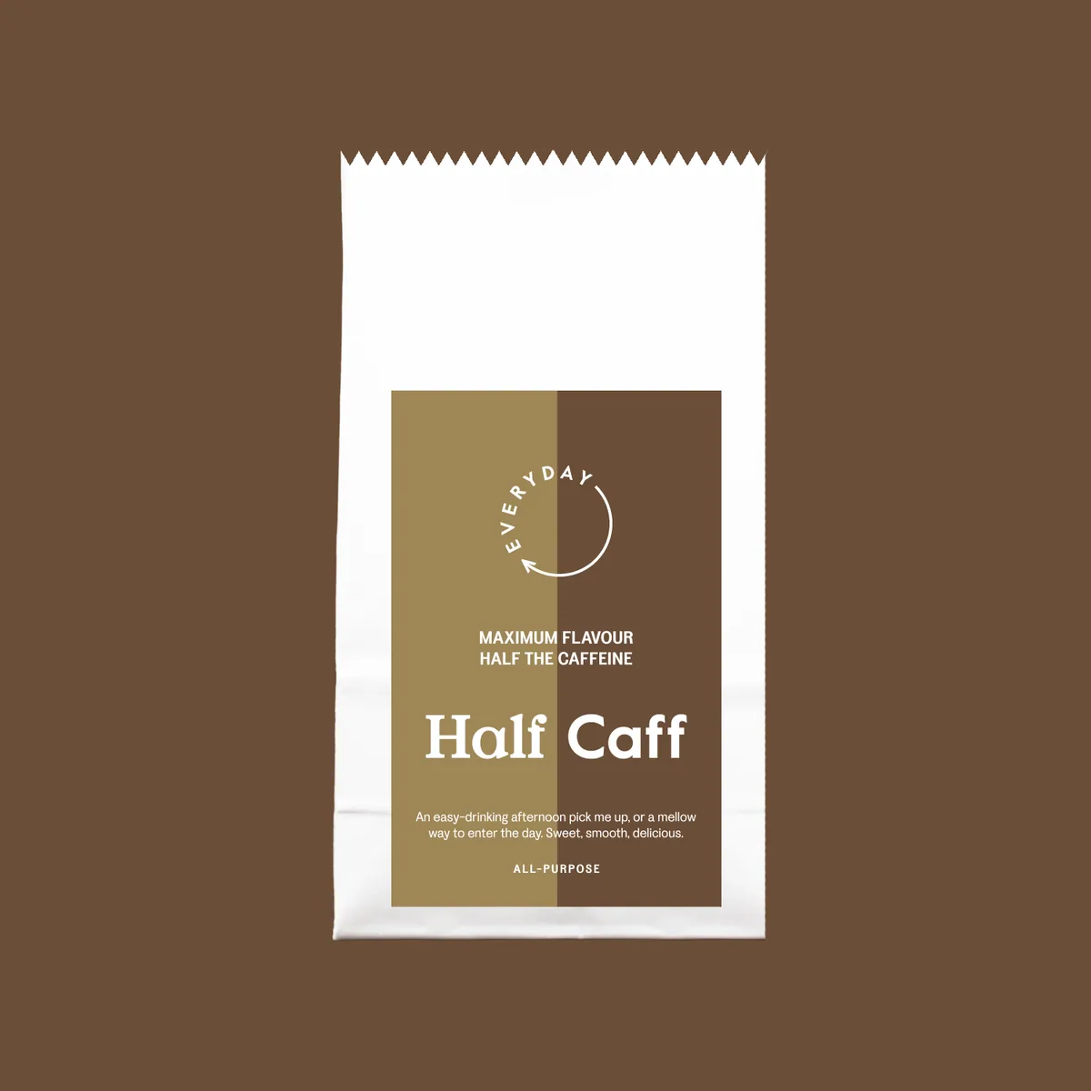 half caff blend, colombia + ecuador coffee from everyday coffee