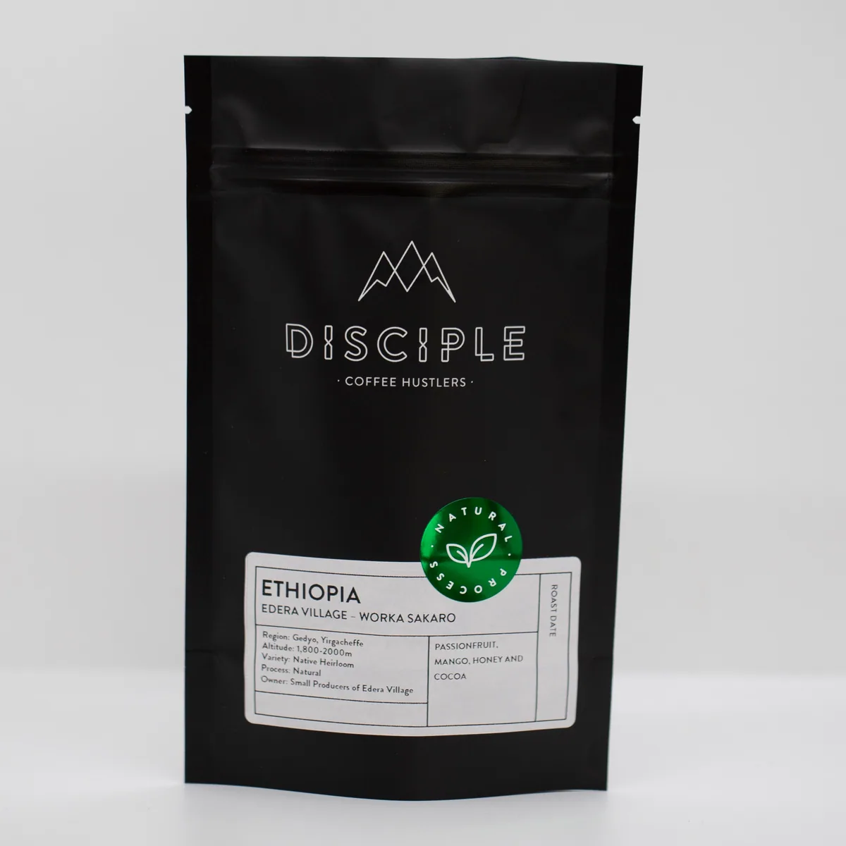 ethiopia - edera village worka sakaro / natural, ethiopia coffee from disciple roasters