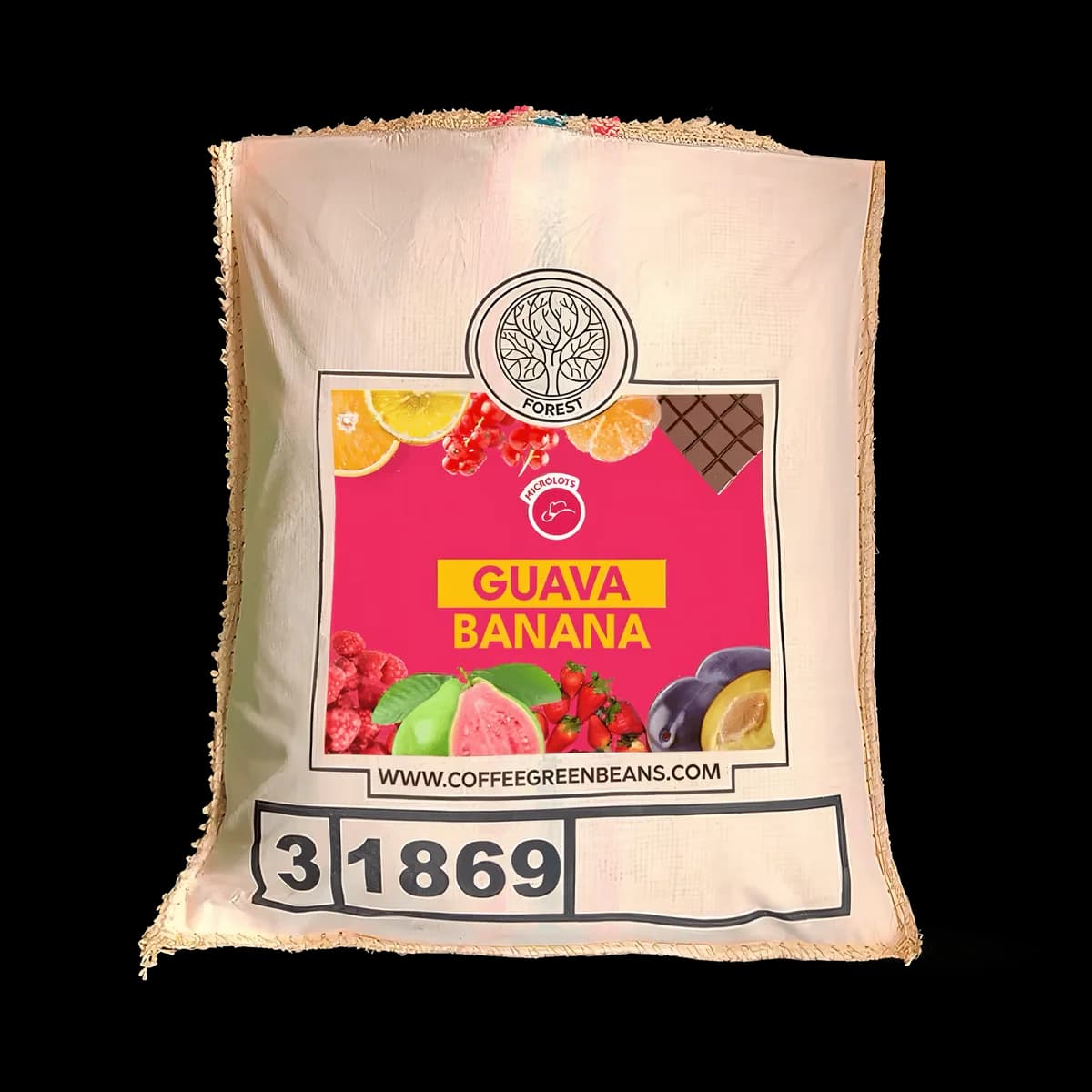 guava banana distinctive flagship green coffee, colombia coffee from black vice coffee roasters