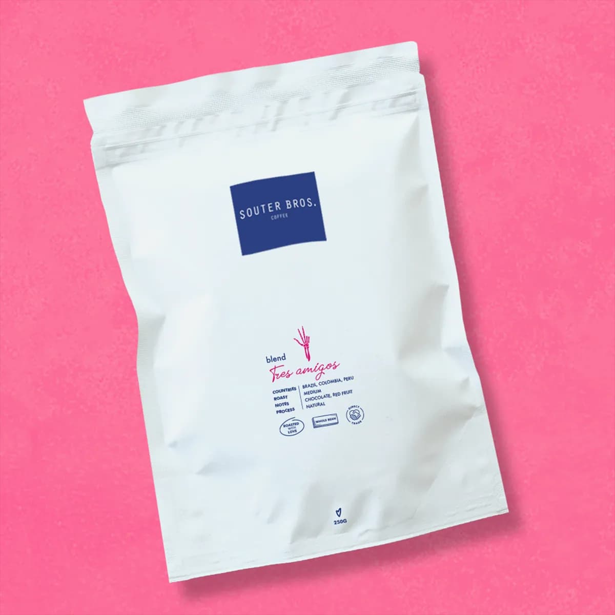 tres amigos blend — chocolate, cherry & citrus | brazil, colombia & peru | souter bros., colombia + brazil + peru coffee from souter bros.