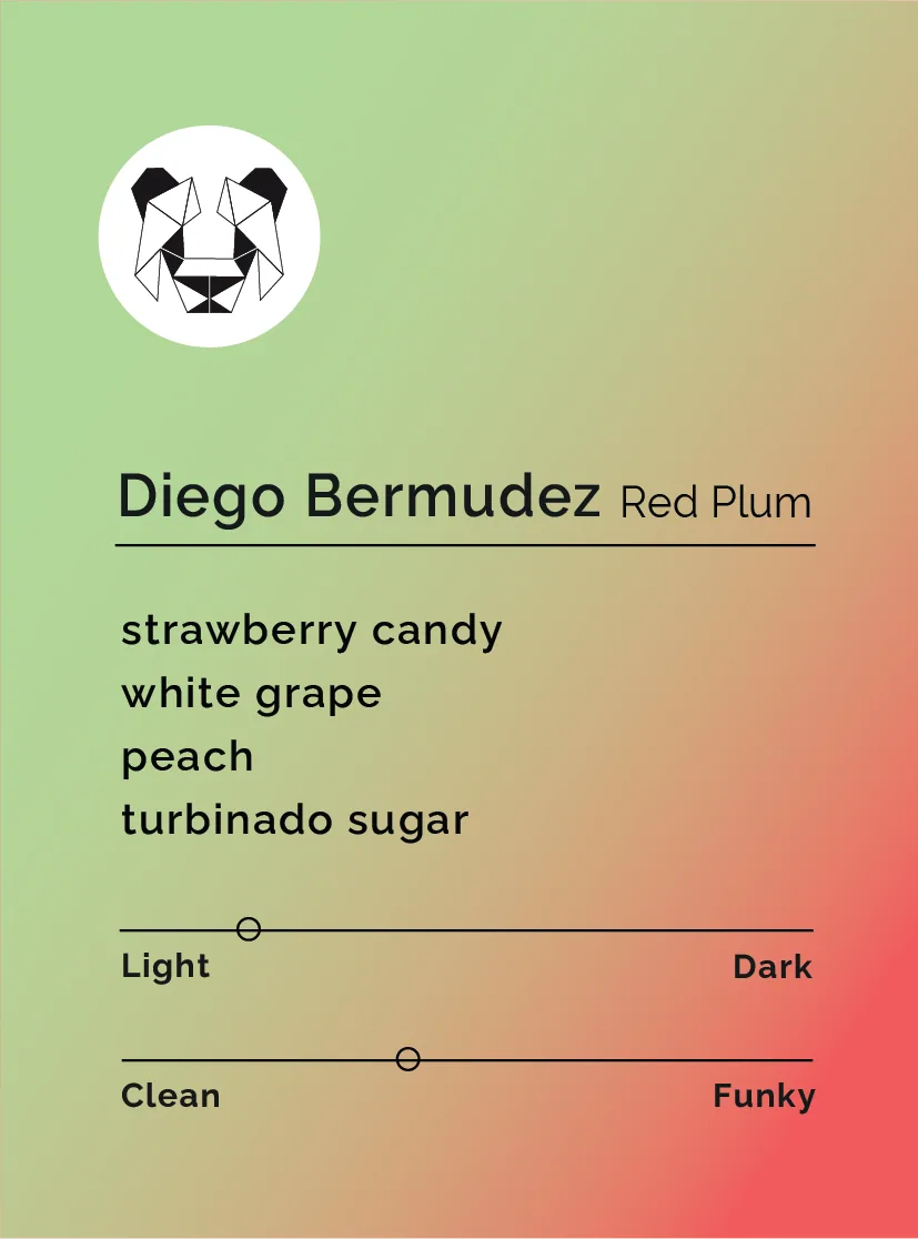 diego bermudez - red plum, colombia coffee from black & white coffee roasters