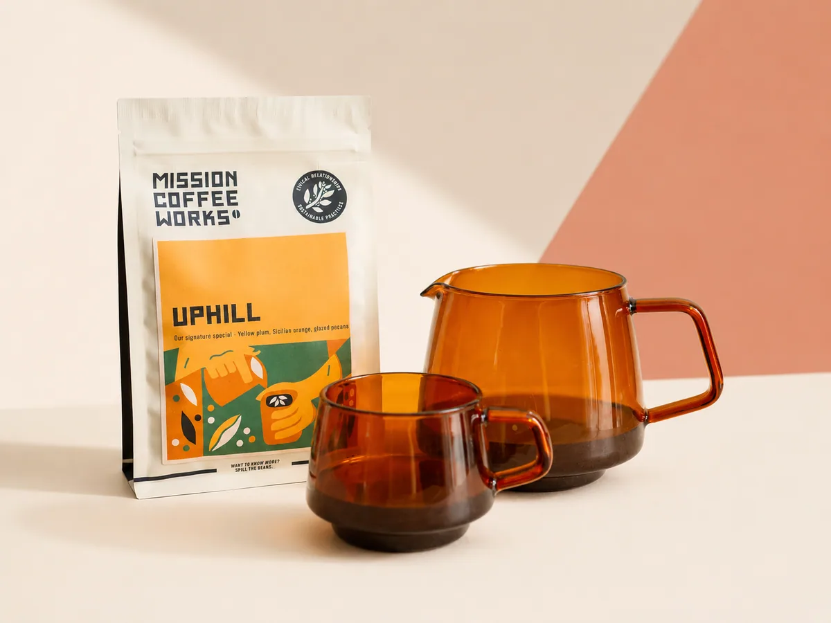uphill, honduras coffee from mission coffee works