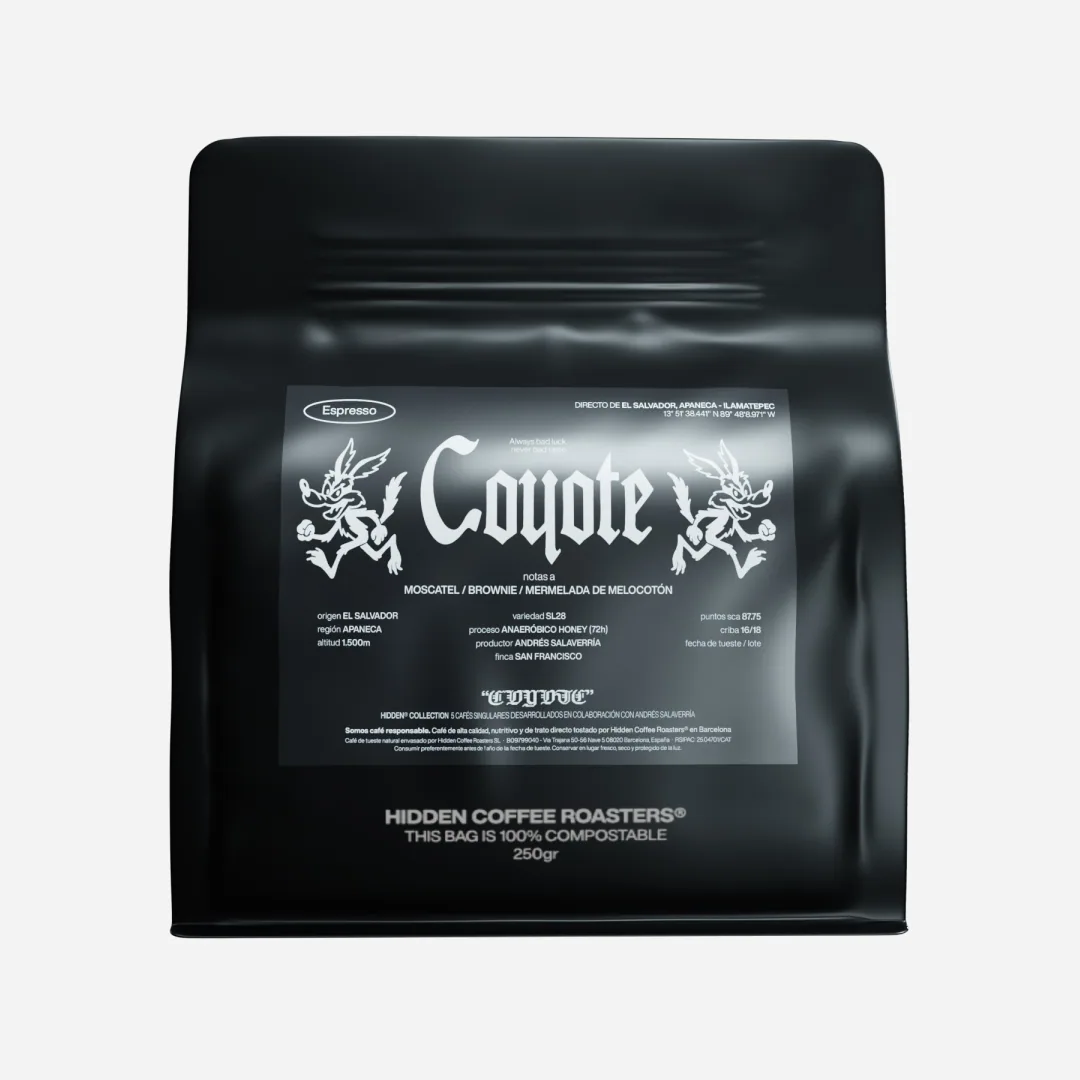 coyote – hidden collection 5 of 5, el salvador coffee from hidden coffee roasters - les corts