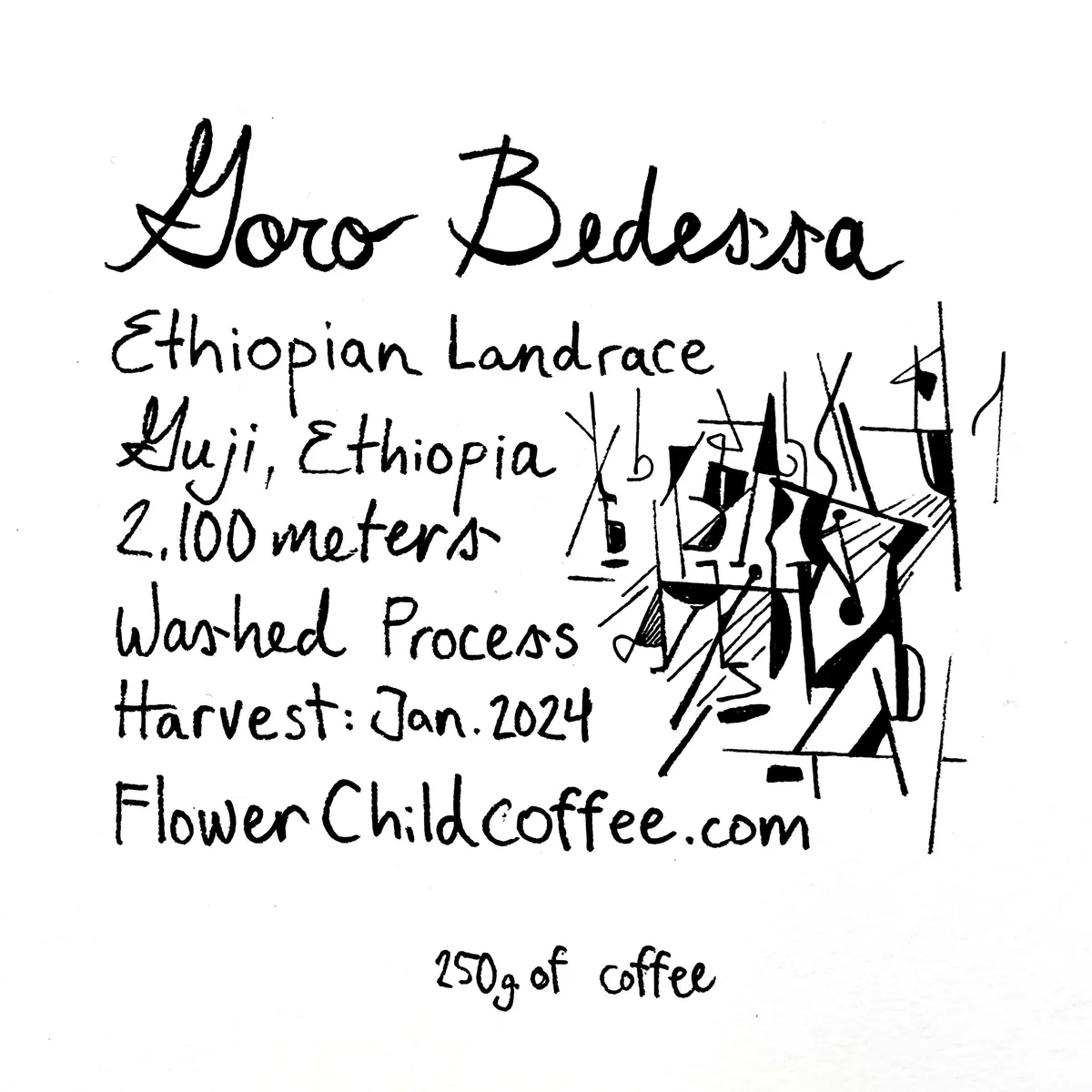goro bedessa, ethiopia coffee from flower child