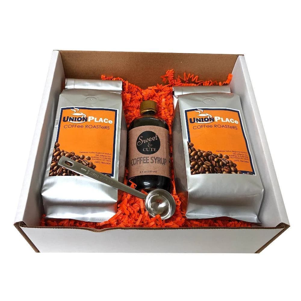 union place coffee gift box, ethiopia + indonesia coffee from union place coffee roasters