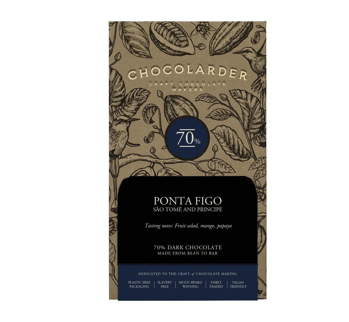 chocolarder ponta figo dark chocolate, papua new guinea coffee from small batch coffee roasters - roastery & cafe