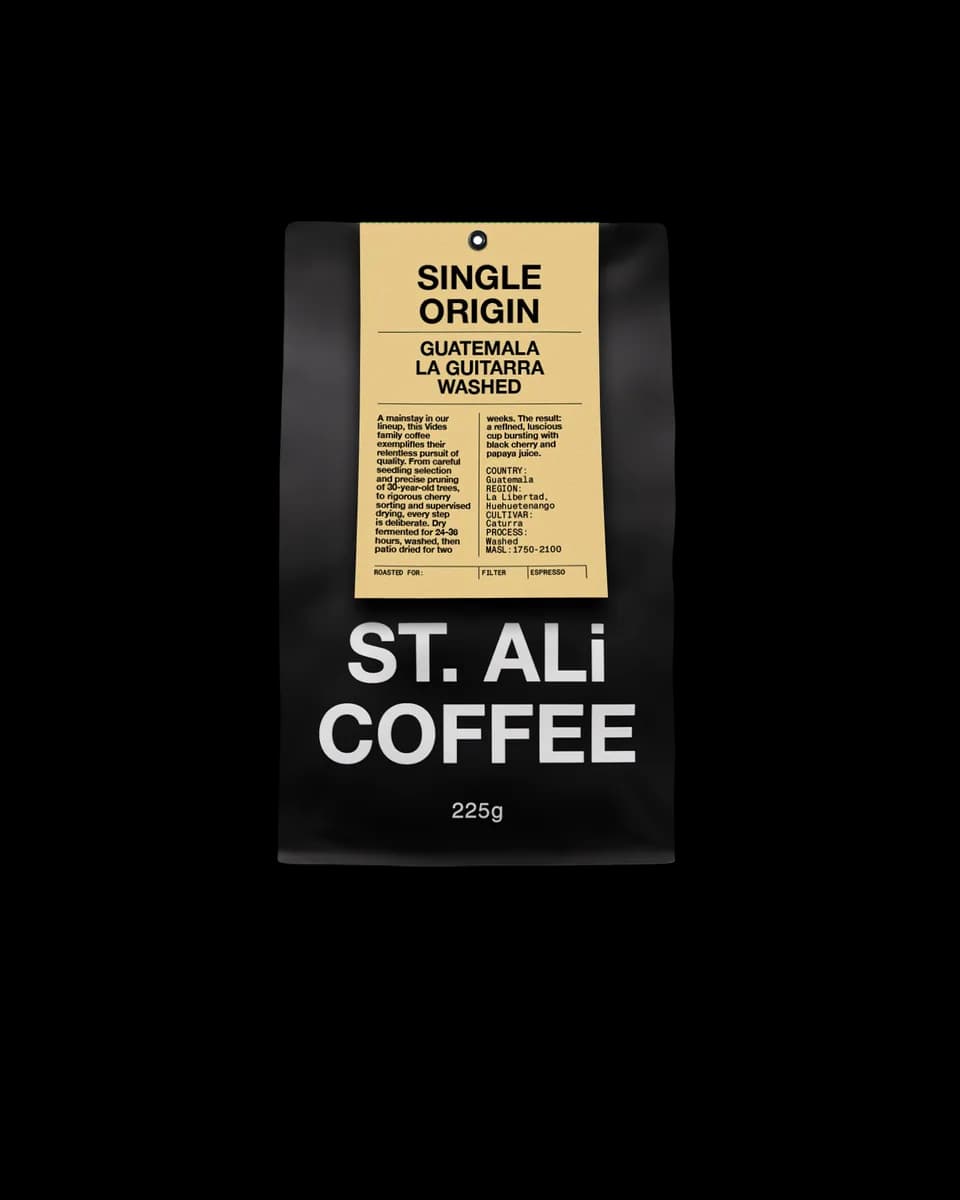 guatemala | la guitarra washed, guatemala coffee from st. ali coffee roasters - south melbourne