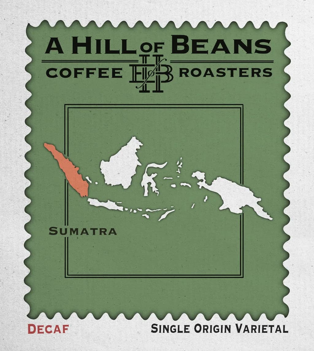 sumatra gayo mountain decaf, indonesia + sumatra coffee from a hill of beans coffee roasters