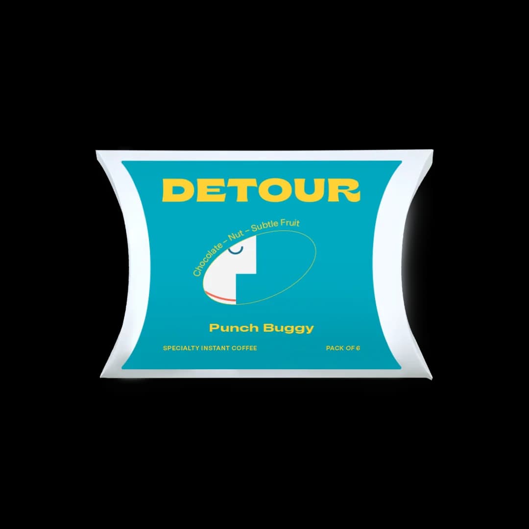 punch buggy instant coffee, brazil coffee from detour coffee roasters