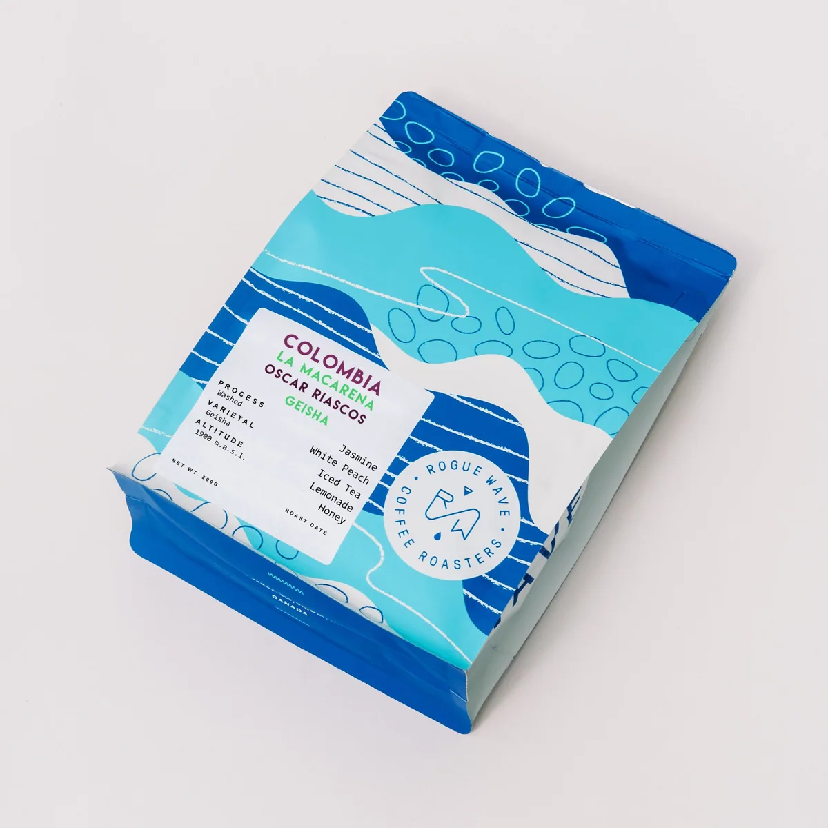 colombia - la macarena oscar riascos | geisha washed, colombia coffee from rogue wave coffee