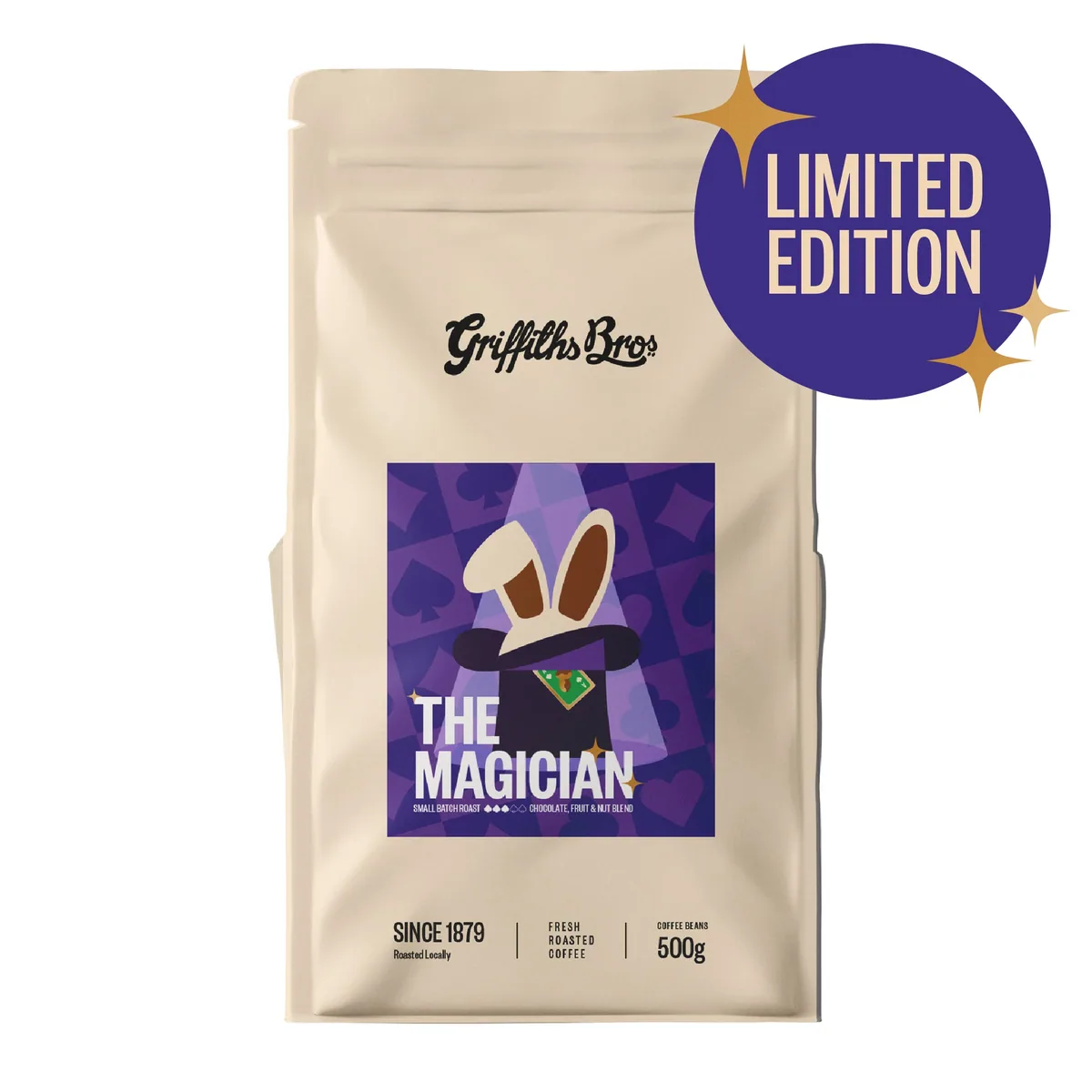 the magician, ethiopia + colombia coffee from griffiths bros. coffee roasters