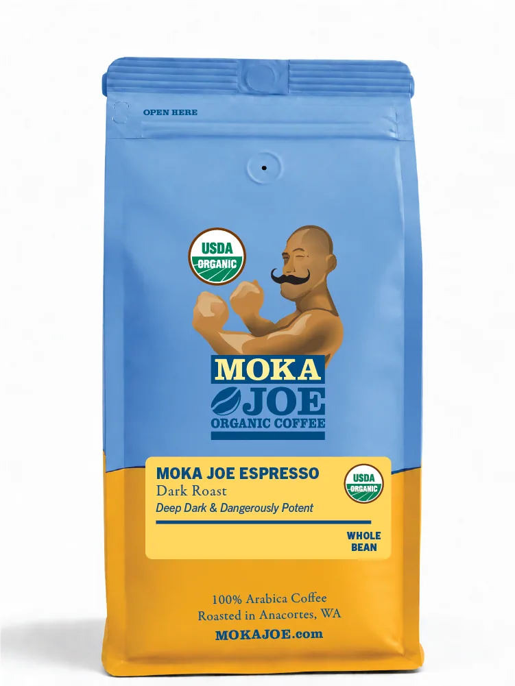 moka joe espresso – 5lb, colombia + peru + nicaragua coffee from moka joe coffeehouse
