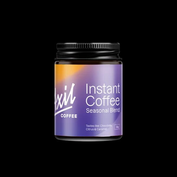 instant coffee, colombia + brazil + el salvador coffee from axil coffee roasters